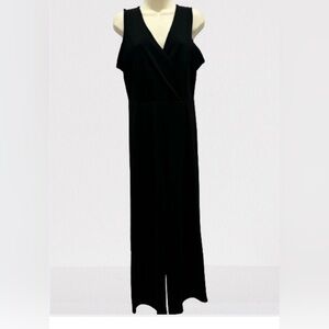 Black Sleeveless Pant women  Jumpsuit size large